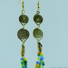 Maasai Multi Color Beaded Earrings 130-24