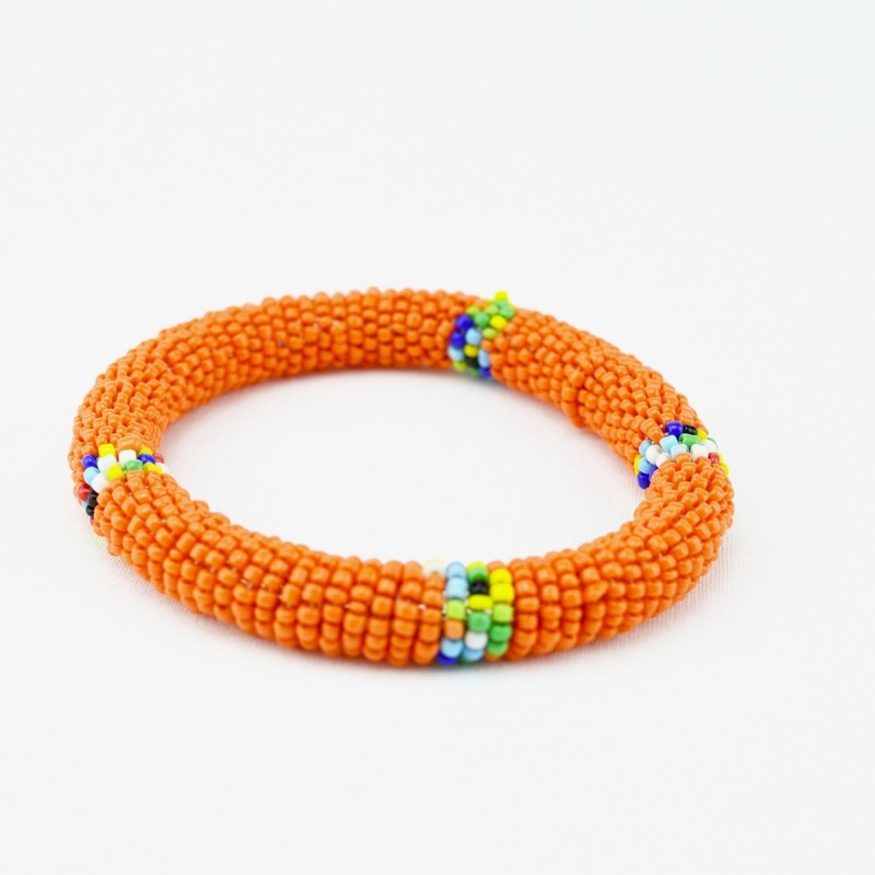 Orange Maasai Bracelet