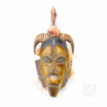 Guro Kweni Wood Mask 15"