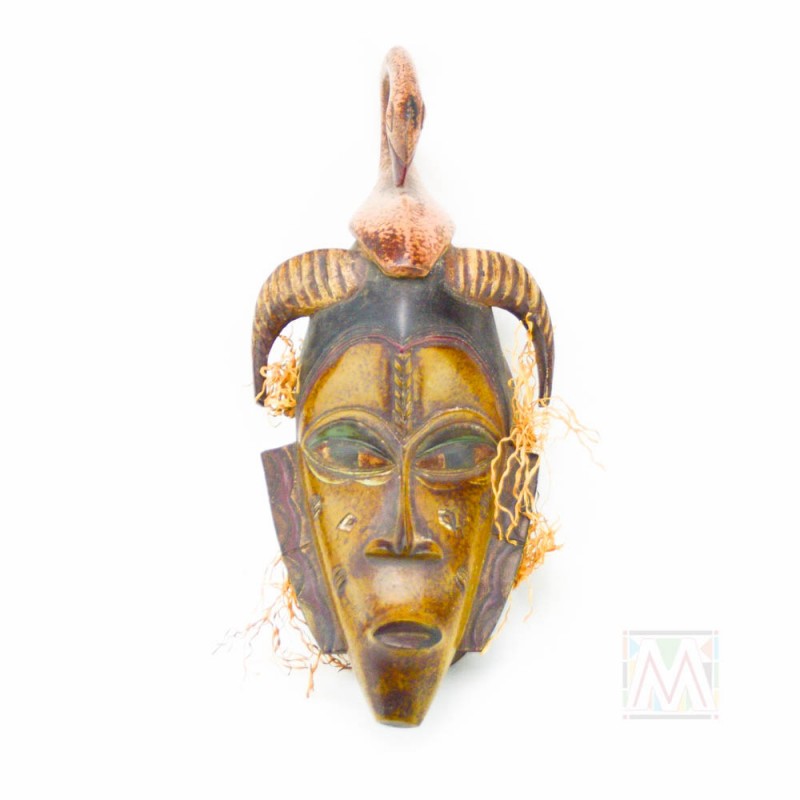 Guro Kweni Wood Mask 15"