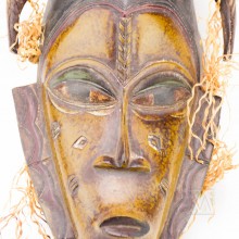 Guro Kweni Wood Mask 15"