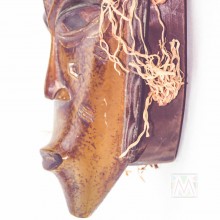 Guro Kweni Wood Mask 15"