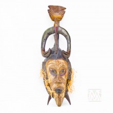 Guro Kweni Wood Mask 18"