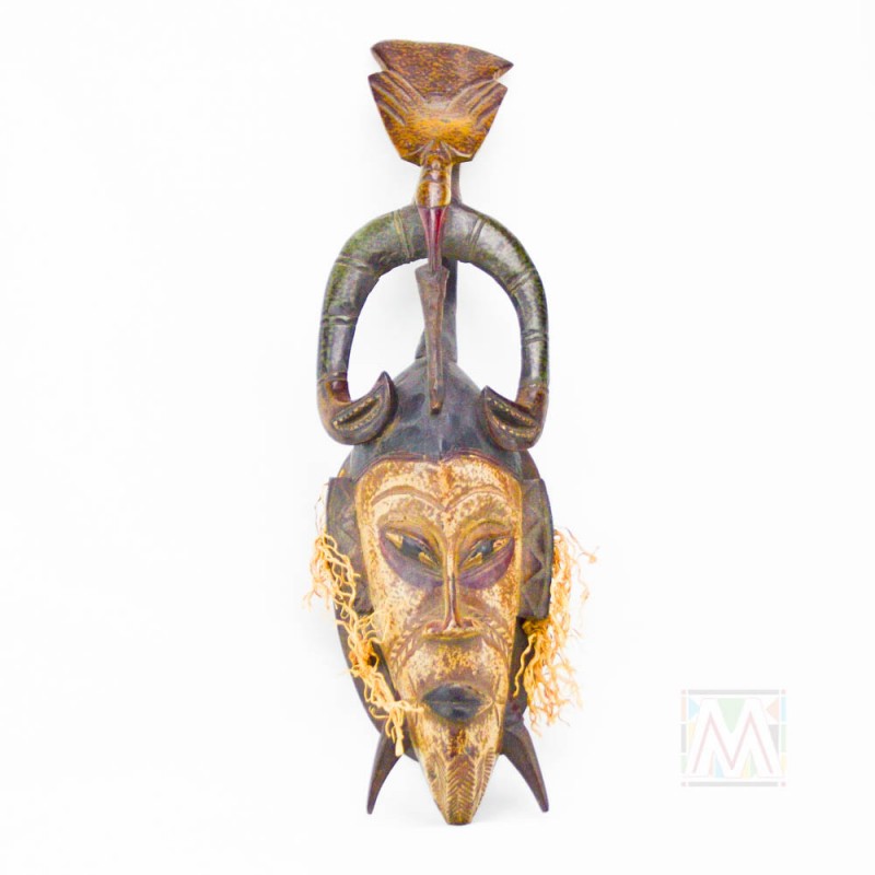 Guro Kweni Wood Mask 18"