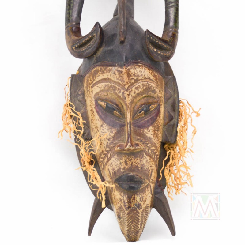 Guro Kweni Wood Mask 18"