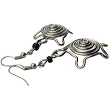 Handmade Silver Wire Tortoise Earrings