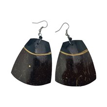 Coconut Shell Earrings 742-5-49