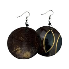 Coconut Shell Earrings 741-3-57