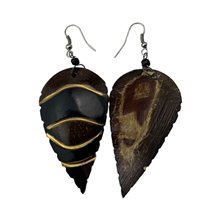 Coconut Shell Earrings 722-2-98