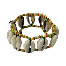 Rasta Cowrie Shell Bracelet