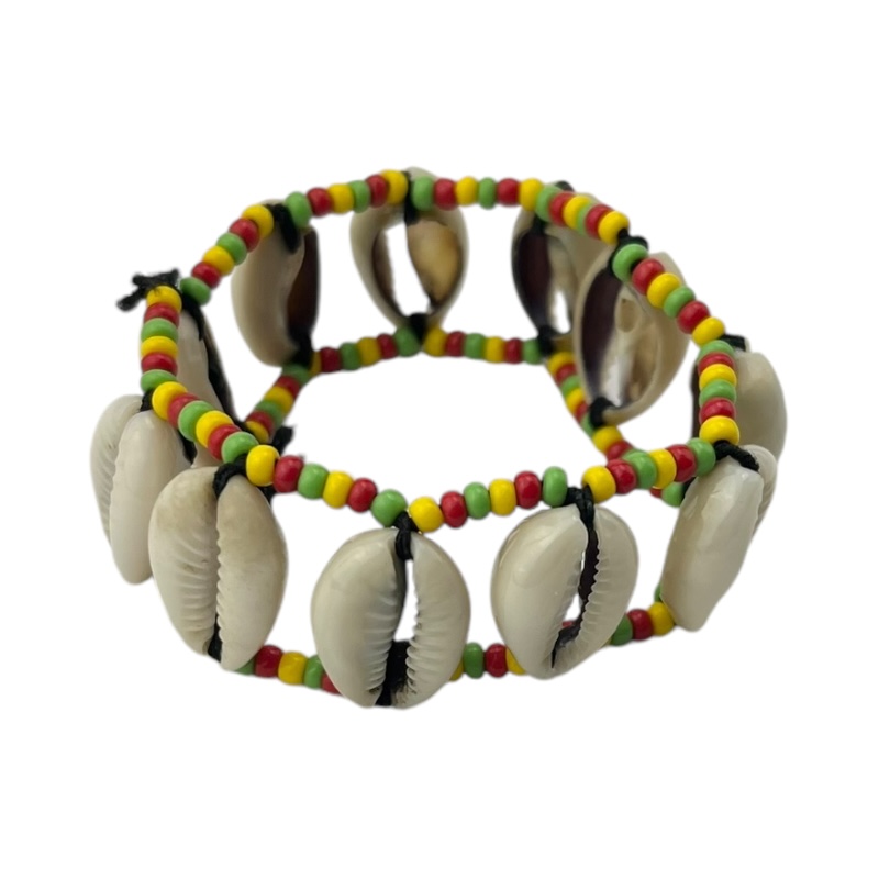 Rasta Cowrie Shell Bracelet