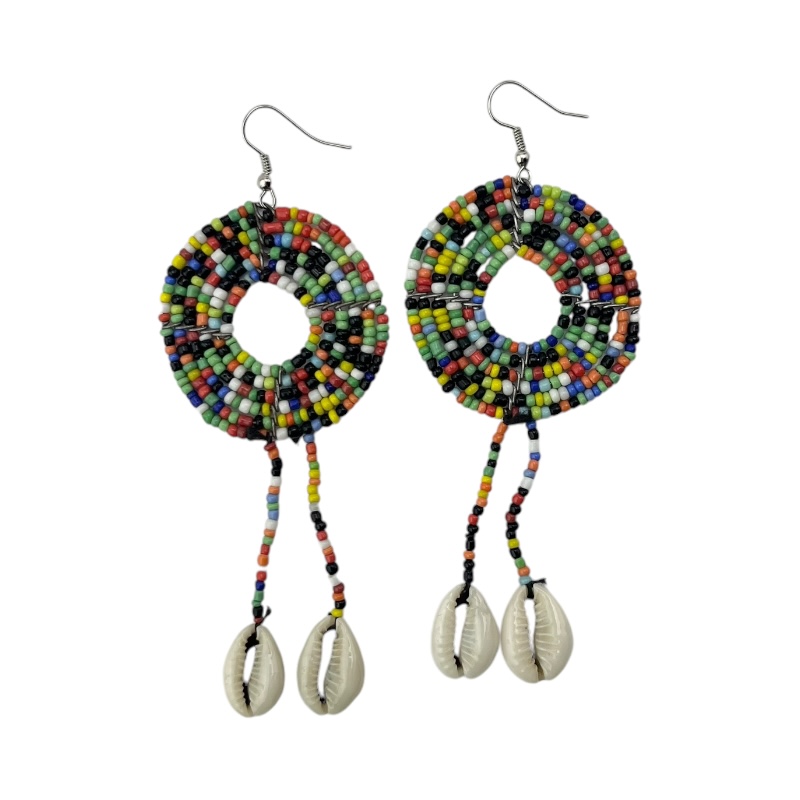 Maasai Cowrie Shell Earrings