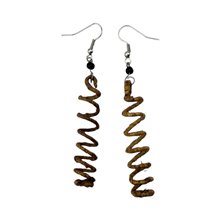 Banana Fiber Spiral Earrings