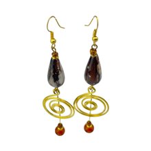 Wakati Brass Earrings