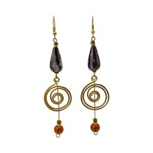 Wakati Brass Earrings