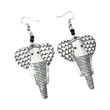 Recycled Aluminum Elephant Earrings 325-93