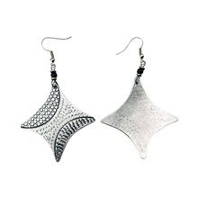 Recycled aluminium Star Earrings 269-74