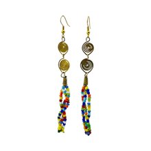 Multi Color Bead Earrings 129-22