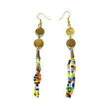 Multi Color Bead Earrings 129-22