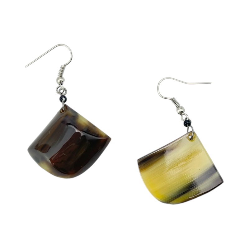 Cow Horn Dangle Earrings 328-96