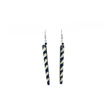 Long Batik Maasai Dangle Bone Earrings 623-54