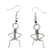 Mtu Silver Wire Earrings