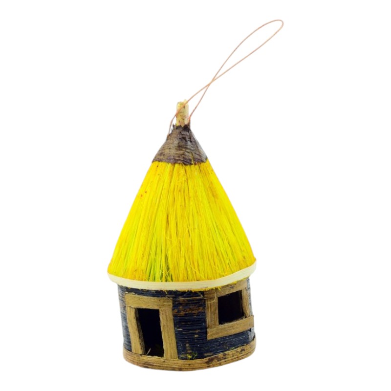 Banana Fiber Hut Ornament