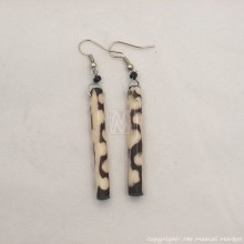 Mud Cloth Print Batik Earrings 561-54