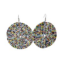 Multi Color Bead Earrings 195-83