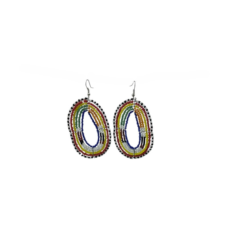 Dirisha Maasai Earrings - Green