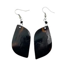 Leaf Shape Cow Horn Earrings