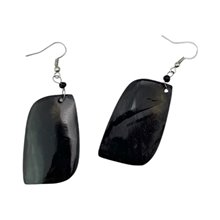 Leaf Shape Cow Horn Earrings