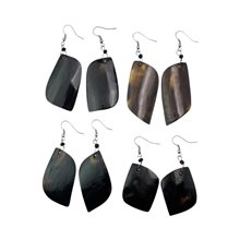 Leaf Shape Cow Horn Earrings