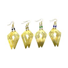 Kite Cut-Out Brass Earrings