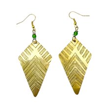 Kite Brass Earrings