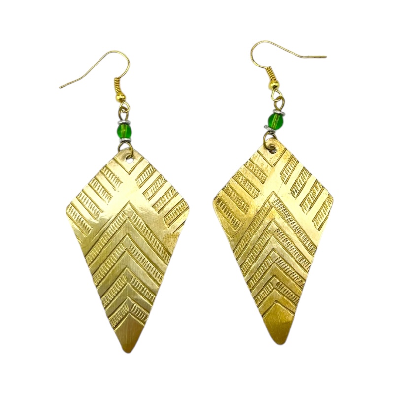 Kite Brass Earrings