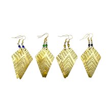 Kite Brass Earrings