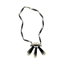 Cow Bone Batik Pendant Necklace