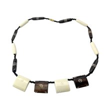 Brown/White Cow bone Choker Necklace