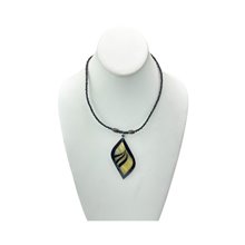 Cow Horn Leaf Pendant Necklace