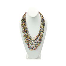 Multi Color Strand Maasai Bead Necklace 472-106