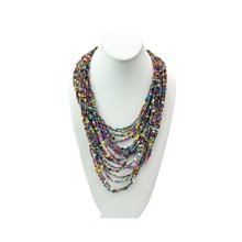 Multi Color Strand Maasai Bead Necklace