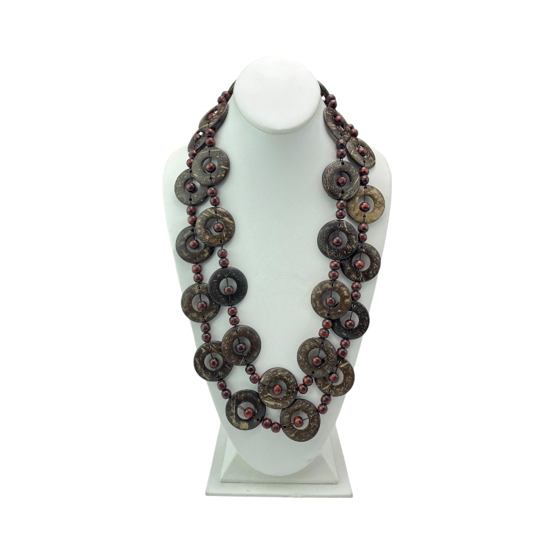 Furahia Boho Necklace - Brown