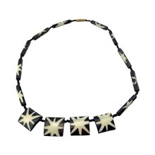 Star Burst Cow bone Necklace 15-46