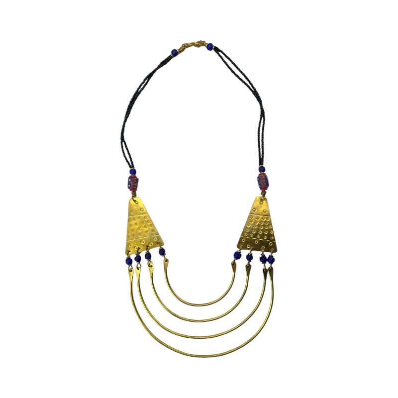 Machweo Mbili Brass Necklace