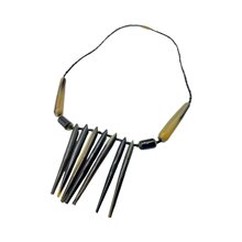 Cow Horn Spike Necklace