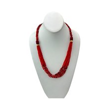 Maasai Red Bead Resin Necklace