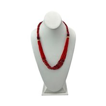 Maasai Red Bead Resin Necklace