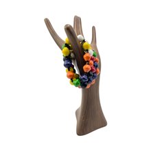 Mzima Rainbow Paper Bead Bracelet