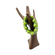 Recycled Green Paper Bead Elastic Bracelet